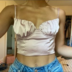 Bustier crop top